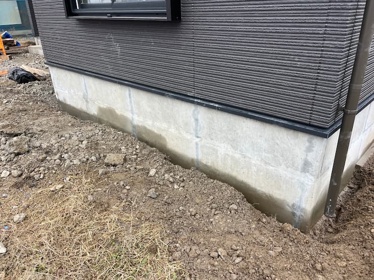 施工前の基礎部分