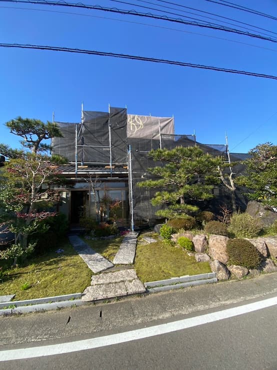 足場設置作業1